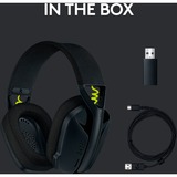 Logitech G435 LIGHTSPEED, Cuffia da gioco Nero