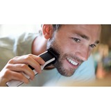 Philips 3000 series Rifinitore per barba con impostazioni di precisione da 1mm bianco/Nero, Lavabile, Non richiede manutenzione (non necessita di lubrificazione), Batteria, Nero, Argento