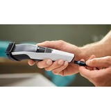 Philips 3000 series Rifinitore per barba con impostazioni di precisione da 1mm bianco/Nero, Lavabile, Non richiede manutenzione (non necessita di lubrificazione), Batteria, Nero, Argento