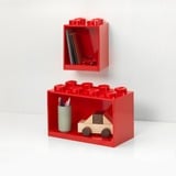 Room Copenhagen LEGO Regal Brick Shelf 8+4, Set, Mensola rosso
