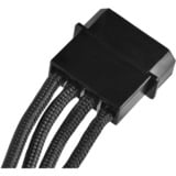 SilverStone 0.3m, Molex 4p/4xSATA 0,3 m Nero, Molex 4p/4xSATA, 0,3 m, Molex (4-pin), 4 x SATA 15 pin, Maschio, Maschio, Dritto