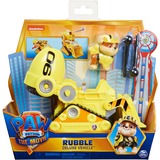 Spin Master PAW Patrol, Veicolo e personaggio di Rubble da PAW PATROL IL FILM da collezione, giocattoli per bambini dai 3 anni in su, Veicolo modello PAW Patrol , Veicolo e personaggio di Rubble da IL FILM da collezione, giocattoli per bambini dai 3 anni in su, Scavatore, Interno, 3 anno/i, Giallo