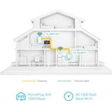 TP-Link TL-WPA1000 KIT adattatore di rete PowerLine 1000 Mbit/s Collegamento ethernet LAN Wi-Fi Bianco 2 pz, PowerLAN 1000 Mbit/s, IEEE 1901, IEEE 802.11a, IEEE 802.11ac, IEEE 802.11b, IEEE 802.11g, IEEE 802.11n, IEEE 802.3, IEEE..., Tipo C, Gigabit Ethernet, 10,100,1000 Mbit/s, Wi-Fi 5 (802.11ac)