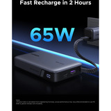 UGREEN Nexode Power Bank 20000mAh 67W con cavo USB-C, Powerbank  grigio/Nero