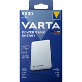 VARTA Energy 5000 Polimeri di litio (LiPo) 5000 mAh Nero, Bianco bianco/Nero, 5000 mAh, Polimeri di litio (LiPo), 3,7 V, Nero, Bianco