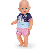 ZAPF Creation BABY born Unicorn Short Pyjamas 43cm, Accessori della bambola BABY born Unicorn Short Pyjamas 43cm, Indumenti da notte per bambola, 3 anno/i