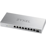 Zyxel XMG-108 Non gestito 2.5G Ethernet (100/1000/2500) Argento, Interruttore Non gestito, 2.5G Ethernet (100/1000/2500), Montabile a parete