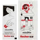 fischer GOW Colla per bagno Multipack, 4 pezzi, Adesivo trasparente