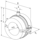 fischer Set di fascette per tubi FGRS 20-24, con tasselli, Fascetta stringitubo 