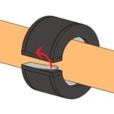 fischer Set di fascette per tubi FGRS 20-24, con tasselli, Fascetta stringitubo 