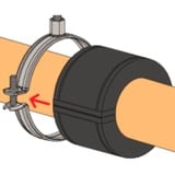 fischer Set di fascette per tubi FGRS 20-24, con tasselli, Fascetta stringitubo 
