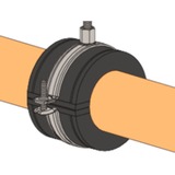 fischer Set di fascette per tubi FGRS 20-24, con tasselli, Fascetta stringitubo 