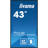 iiyama LH4360UHS-B2AG, Public Display Nero (opaco)