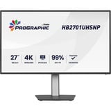 iiyama ProGraphic HB2701UHSNP-B1, Monitor LED Nero (opaco)