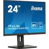 iiyama ProLite XUB2495WSU-B7 Monitor PC 61,2 cm (24.1") 1920 x 1200 Pixel WUXGA LED Nero, Monitor LED Nero (opaco), 61,2 cm (24.1"), 1920 x 1200 Pixel, WUXGA, LED, 4 ms, Nero