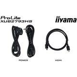 iiyama XUB2793HS-B7, Monitor LED Nero (opaco)