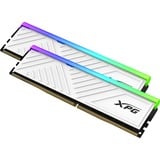 ADATA SPECTRIX D35G memoria 16 GB 2 x 8 GB DDR4 288-pin DIMM bianco, 16 GB, 2 x 8 GB, DDR4, 3200 MHz, 288-pin DIMM