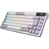 ASUS ROG Azoth White tastiera Gaming USB + RF Wireless + Bluetooth QWERTZ Tedesco Bianco, Tastiera da gioco bianco, Con cavo e senza cavo, USB + RF Wireless + Bluetooth, Interruttore a chiave meccanica, QWERTZ, LED RGB, Bianco