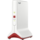 AVM FRITZ!Repeater 6000 router wireless Ethernet Banda tripla (2.4 GHz/5 GHz/5 GHz) Rosso, Bianco, Ripetitore Wi-Fi 6 (802.11ax), Banda tripla (2.4 GHz/5 GHz/5 GHz), Collegamento ethernet LAN, Rosso, Bianco, Router portatile