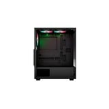 Aerocool Pivot Midi Tower Nero, Chassis Tower Nero, Midi Tower, PC, Nero, ATX, micro ATX, Mini-ITX, SPCC, Acciaio, Gaming