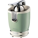 Ariete 413 Spremiagrumi Elettrico con Leva - Salvagoccia - Motore Silenzioso - 85 Watt - Design Vintage - Verde verde chiaro/crema, Verde, Verde, 0,6 L, Acciaio inox, Metallo, Metallo