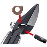 BESSEY ERDI Ideal-Schere D39ASS, Lattina Nero/Rosso