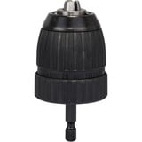 Bosch 2 608 572 075 mandrino Mandrino autoserrante 1/4", Chuck Mandrino autoserrante, 1 mm, 1 cm, 1/4", Metallo, Nero, Acciaio inox