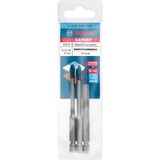 Bosch 2 608 900 595 punta per trapano Punta di centraggio 3 pz, Drill bit set Trapano, Martello perforatore, Punta di centraggio, 90 mm, Vetro, Ceramica dura, Tegola per tetto, Piastrella morbida, Pietra, Piastrella, Attacco esagonale, Acciaio inox