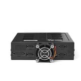 Chieftec CBP-425 pannello drive bay Backplane Nero, Copri forno Nero, Backplane, Nero, 2.5/3.5/5.25", SATA, SATA II, SATA III, Serial Attached SCSI (SAS), SAS, SATA, SATA II, SATA III, 2.5"