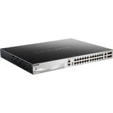 D-Link DGS-3130-30PS/E switch di rete Gestito L3 Gigabit Ethernet (10/100/1000) Supporto Power over Ethernet (PoE) Grigio, Interruttore Gestito, L3, Gigabit Ethernet (10/100/1000), Supporto Power over Ethernet (PoE), Montaggio rack