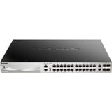 D-Link DGS-3130-30PS/E switch di rete Gestito L3 Gigabit Ethernet (10/100/1000) Supporto Power over Ethernet (PoE) Grigio, Interruttore Gestito, L3, Gigabit Ethernet (10/100/1000), Supporto Power over Ethernet (PoE), Montaggio rack