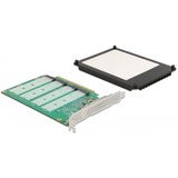 DeLOCK 90054 scheda di interfaccia e adattatore Interno M.2 PCIe, M.2, PCIe 4.0, Nero, PC, Passivo