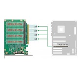 DeLOCK 90054 scheda di interfaccia e adattatore Interno M.2 PCIe, M.2, PCIe 4.0, Nero, PC, Passivo