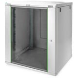 Digitus Alloggiamento a parete Serie Dynamic Basic - 600 x 450 mm (L x P), IT armadio grigio chiaro, Da parete, 16U, 60 kg, Lucchetti, Grigio