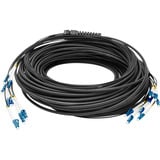 Digitus Cavo in fibra ottica Universal Breakout, duplex, connettore LC/UPC, monomodale OS2 Nero