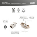 Digitus DN-91411-24, Patch Panel Nero