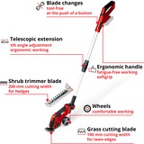 EINHELL 3410310, GE-CG 18/100 Li T-Solo rosso/Nero
