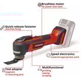 EINHELL TE-MG 18/1 Li - Solo, 4465195, Strumento multi funzione rosso/Nero