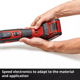 EINHELL Utensile multifunzione professionale a batteria TP-MG 18 Li BL-Solo, 18 Volt, Strumento multi funzione rosso/Nero