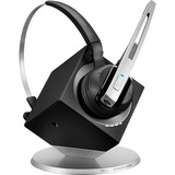 EPOS | Sennheiser | SENNHEISER IMPACT DW Office ML - EU Auricolare Wireless A clip, A Padiglione, Passanuca Ufficio Nero, Argento Nero, Wireless, Ufficio, 150 - 6800 Hz, 50 g, Auricolare, Nero, Argento