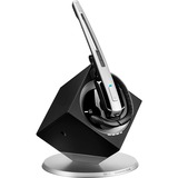 EPOS | Sennheiser | SENNHEISER IMPACT DW Office ML - EU Auricolare Wireless A clip, A Padiglione, Passanuca Ufficio Nero, Argento Nero, Wireless, Ufficio, 150 - 6800 Hz, 50 g, Auricolare, Nero, Argento