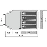 Easy Camp Tenda tunnel familiare Hidra 4 verde oliva