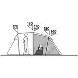 Easy Camp Tenda tunnel familiare Hidra 4 verde oliva