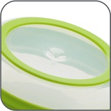 Emsa Basic centrifuga da insalata Verde Pulsante, Chiave verde/trasparente, Pulsante, Verde, Polipropilene (PP), Elastomero Termoplastico (TPE), 4 L, Rotondo, 285 mm