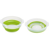 Emsa Basic centrifuga da insalata Verde Pulsante, Chiave verde/trasparente, Pulsante, Verde, Polipropilene (PP), Elastomero Termoplastico (TPE), 4 L, Rotondo, 285 mm