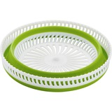 Emsa Basic centrifuga da insalata Verde Pulsante, Chiave verde/trasparente, Pulsante, Verde, Polipropilene (PP), Elastomero Termoplastico (TPE), 4 L, Rotondo, 285 mm