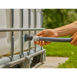 GARDENA Raccordo serbatoio Push IN, G 1" e G 3/4", Connettore Nero