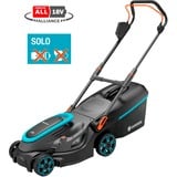 GARDENA Tosaerba a batteria PowerMax 37/36V P4A solo, 36Volt (2x18V), Rasaerba Nero/grigio