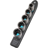 Hazet SmartRail 1/2" set di inserti per avvitatore a percussione e macchina, esagonale, 5 pezzi, chiave combinata   Nero