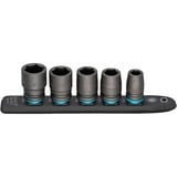 Hazet SmartRail 1/2" set di inserti per avvitatore a percussione e macchina, esagonale, 5 pezzi, chiave combinata   Nero